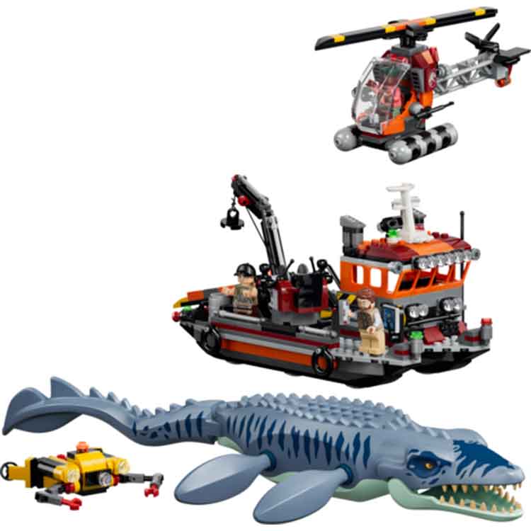 LEGO 77983 Mosasaurus Dinosaur Boat Attack