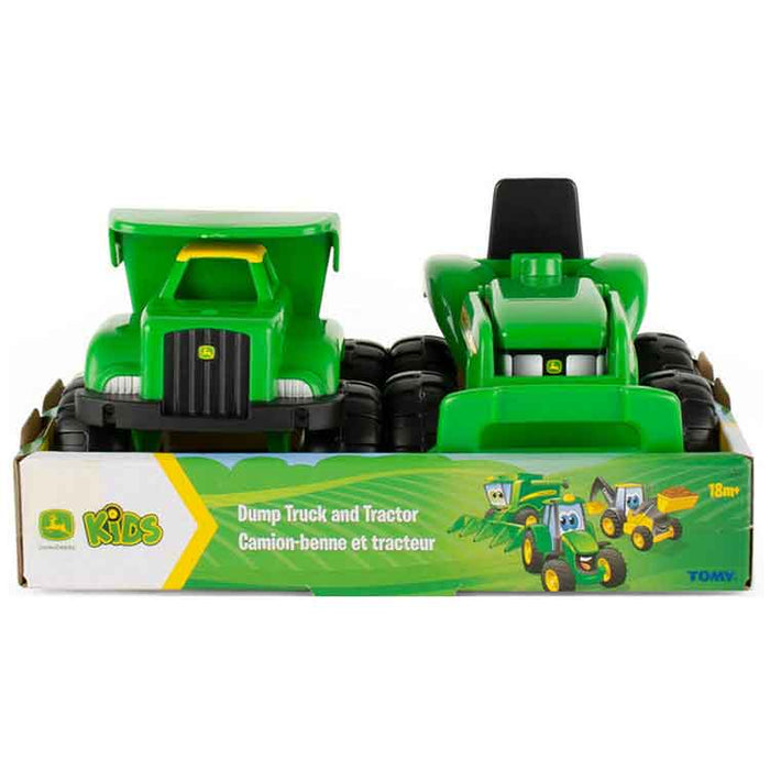 John Deere Mini Sandbox Tractor and Dump Truck Set