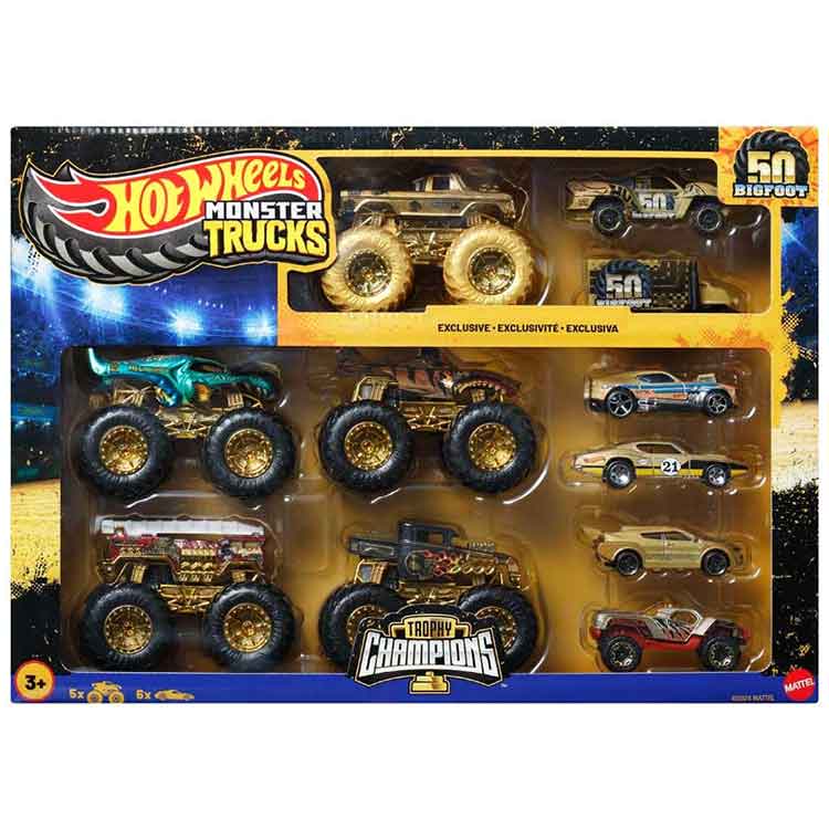 Hot Wheels Monster Trucks Trophy Champions Collection