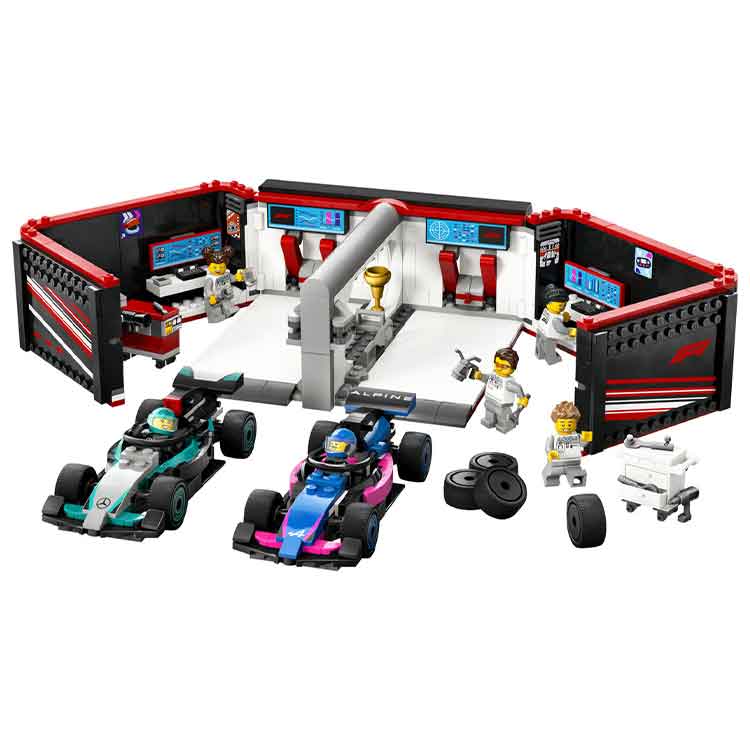 LEGO 60444 F1 Garage & Mercedes-AMG & Alpine Cars