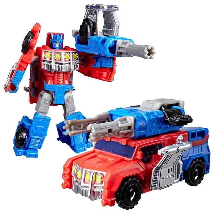Transformers Cyberworld Offroad Optimus Prime Cyber Changers 4-Inch Action Figure