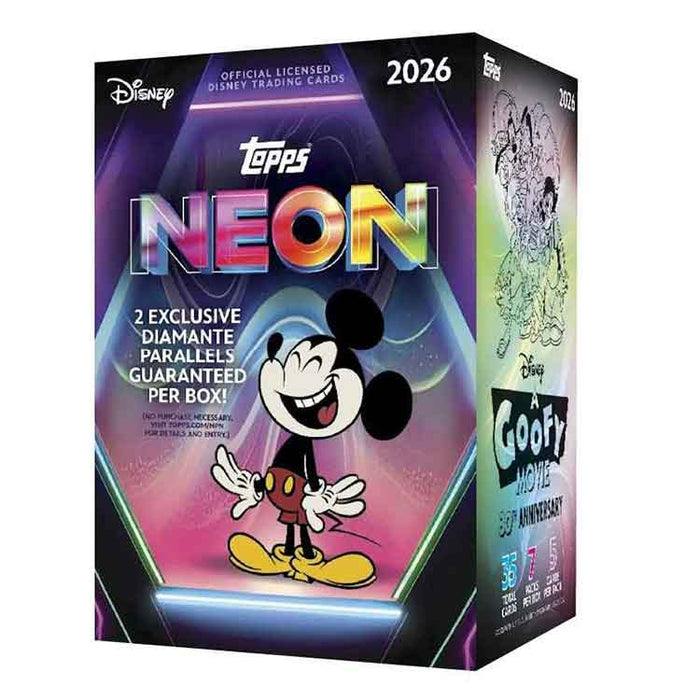 Topps 2026 Disney Neon ENT Value Box