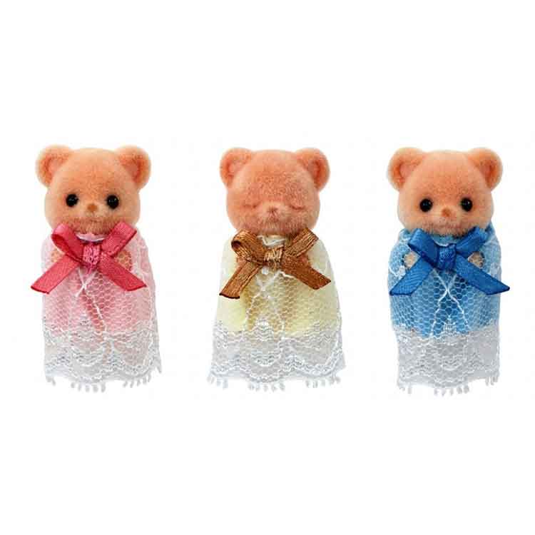 Sylvanian Families - Biscuit Bear Sleepy Triplets Set