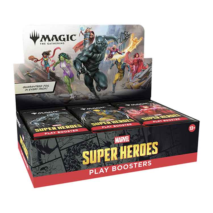 Magic The Gathering - Marvel Super Heroes Play Booster Display