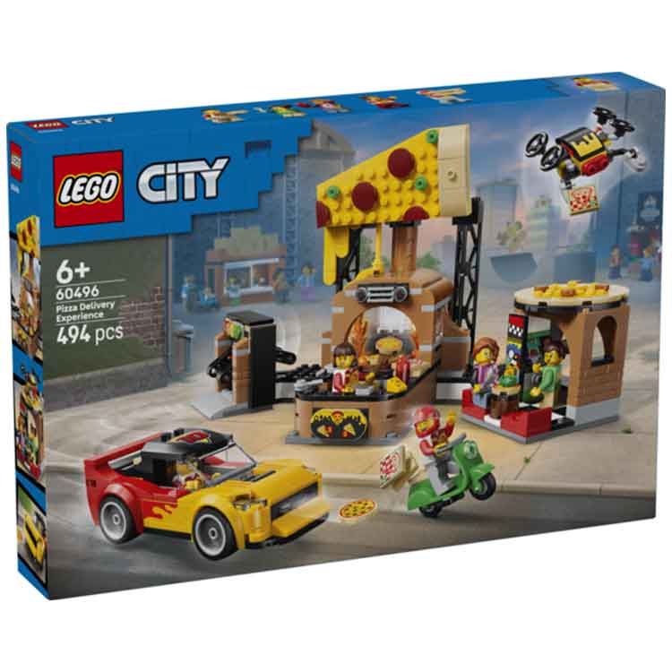 LEGO 60496 Pizza Delivery Experience with Vehicles