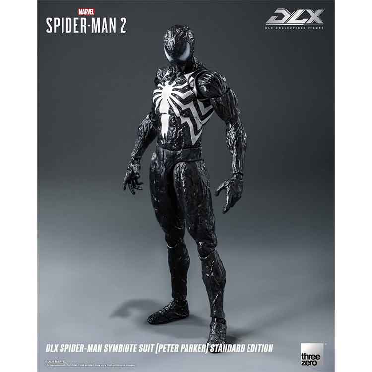 Marvel Spider-Man 2 Spider-Man Symbiote Suit Peter Parker Standard Edition DLX Action Figure