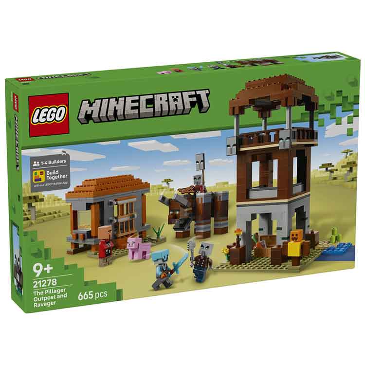 LEGO 21278 The Pillager Outpost and Ravager