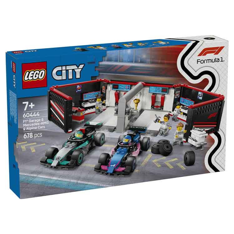 LEGO 60444 F1 Garage & Mercedes-AMG & Alpine Cars