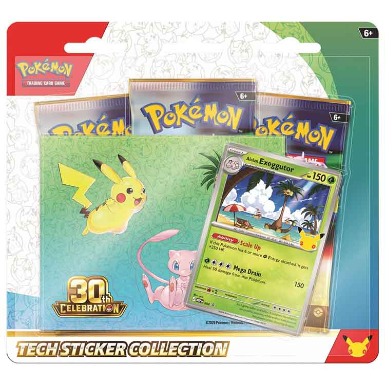 Pokémon TCG: Tech Sticker Collection - Assorted - 30th Celebration