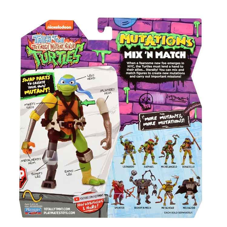 Tales of the Teenage Mutant Ninja Turtles Mix N Match Turtles Action Figure 4-Pack