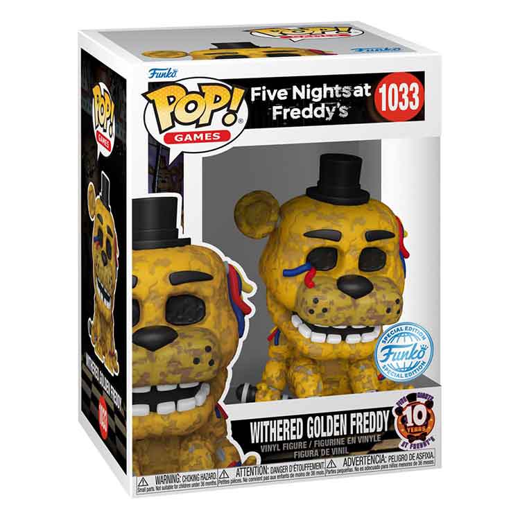 Funko Five Nights at Freddy's POP! Games Vinyl Figure Withered Golden Freddy