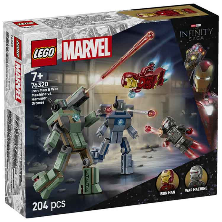 LEGO 76320 Iron Man & War Machine vs. Hammer Drones