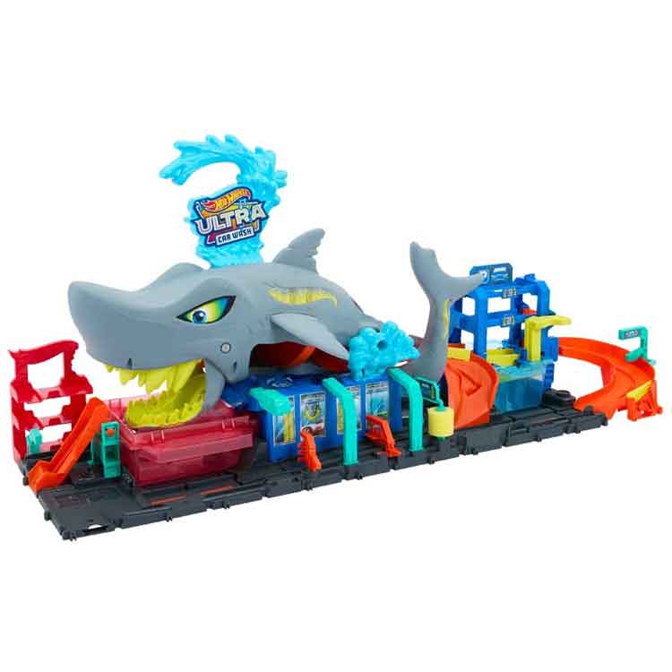 Hot Wheels City Ultra Shark Car Wash