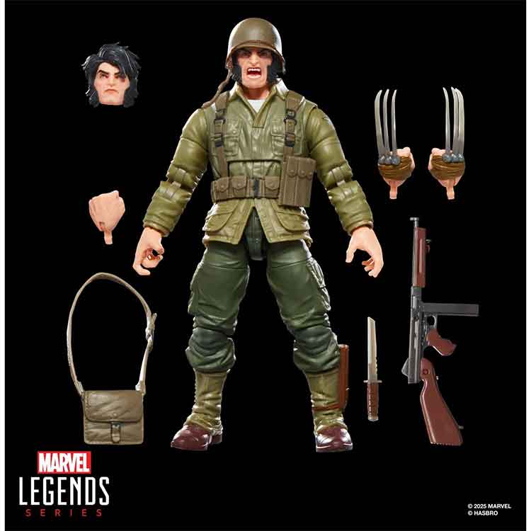 Marvel Legends Series Wolverine (WWII Logan) X-Men Comics 6-Inch Action Figure