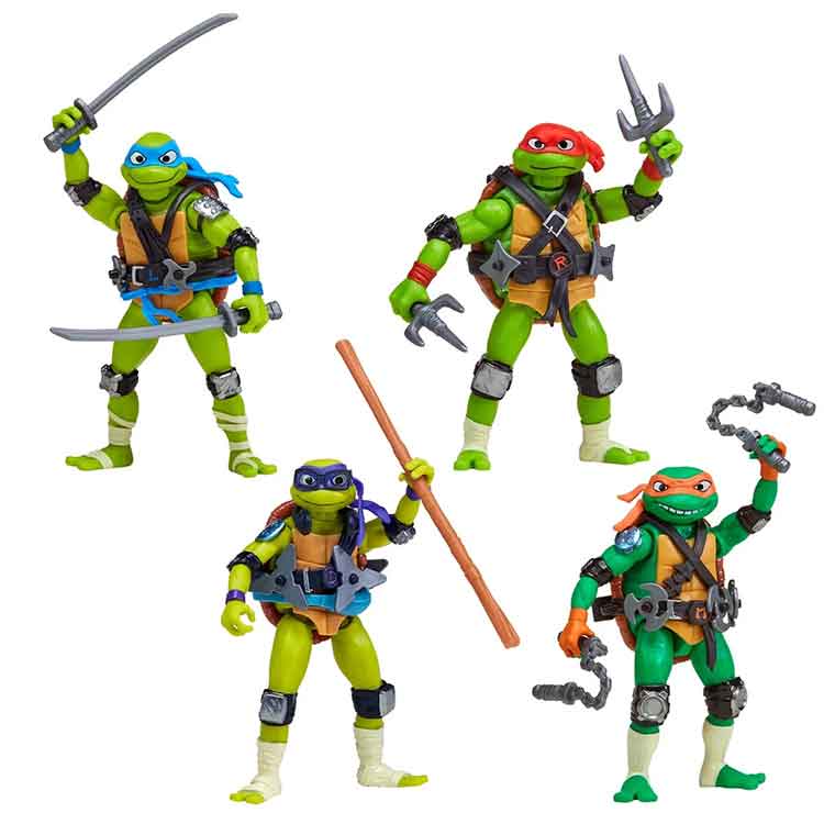 Tales of the Teenage Mutant Ninja Turtles Mix N Match Turtles Action Figure 4-Pack