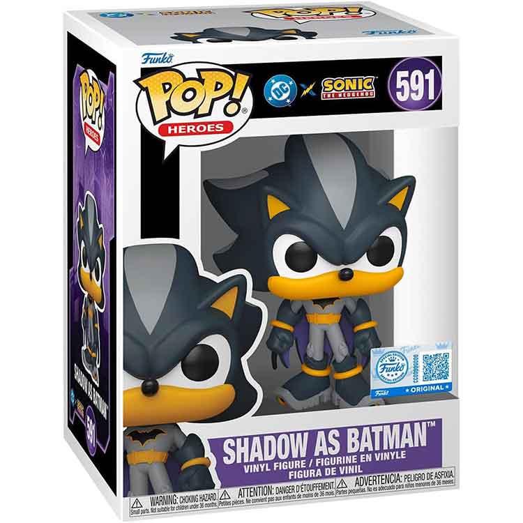 Funko DC's Justice League and Sonic the Hedgehog POP! Movies Vinyl Figures Shadow/Batman