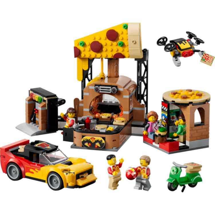 LEGO 60496 Pizza Delivery Experience with Vehicles