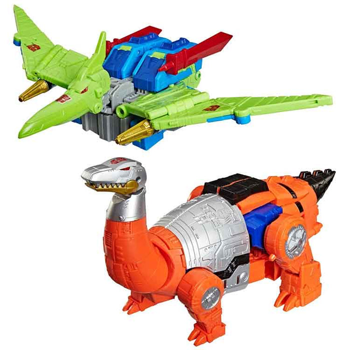 Transformers Generations Selects Age of the Primes Leader Class G2 Universe Dinobots Swoop and Sludge