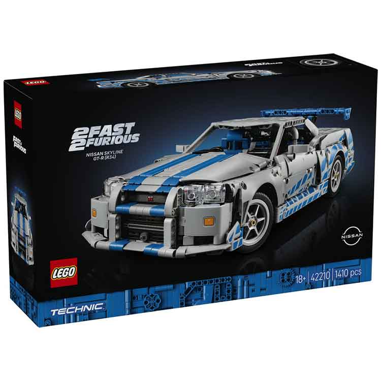 LEGO 42210 2 Fast 2 Furious Nissan Skyline GT-R (R34) Car