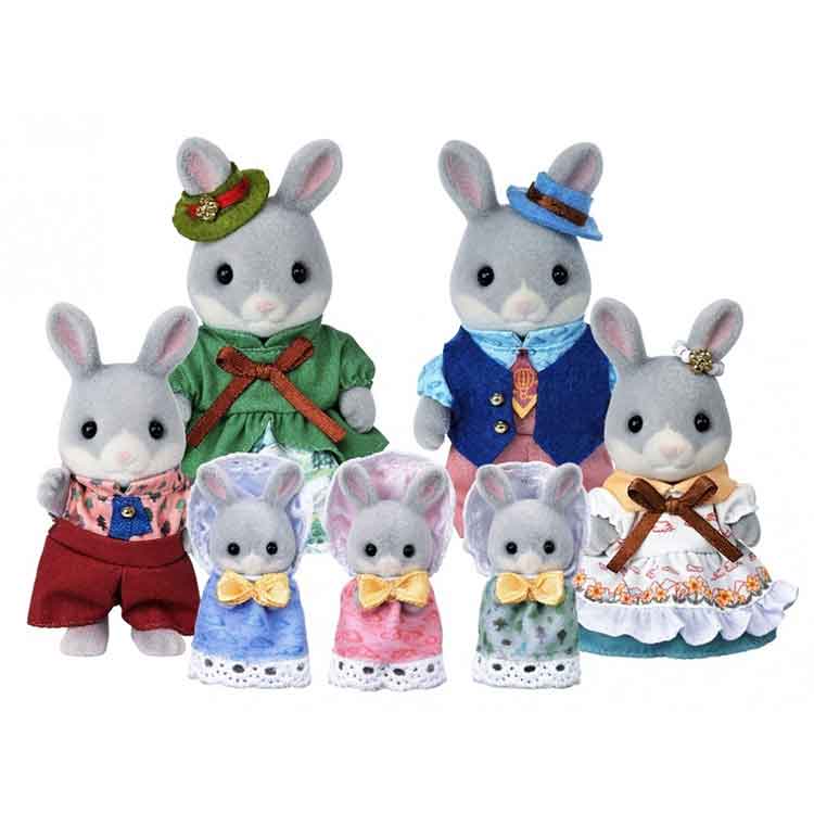 Cottontail Rabbit Family 7-figure Celebration Set