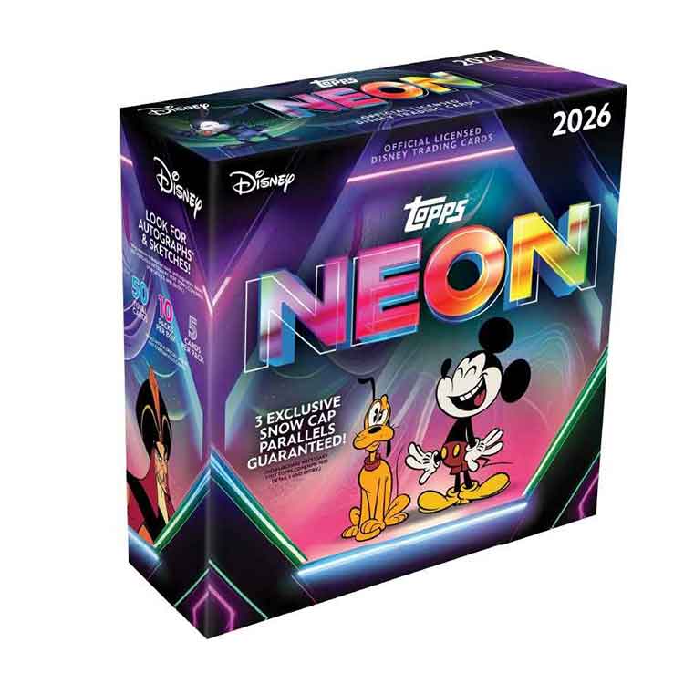 Topps 2026 Disney Neon ENT Mega Box