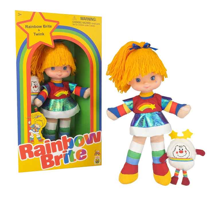 Rainbow Brite with Twink Classic 9-Inch Plush Doll