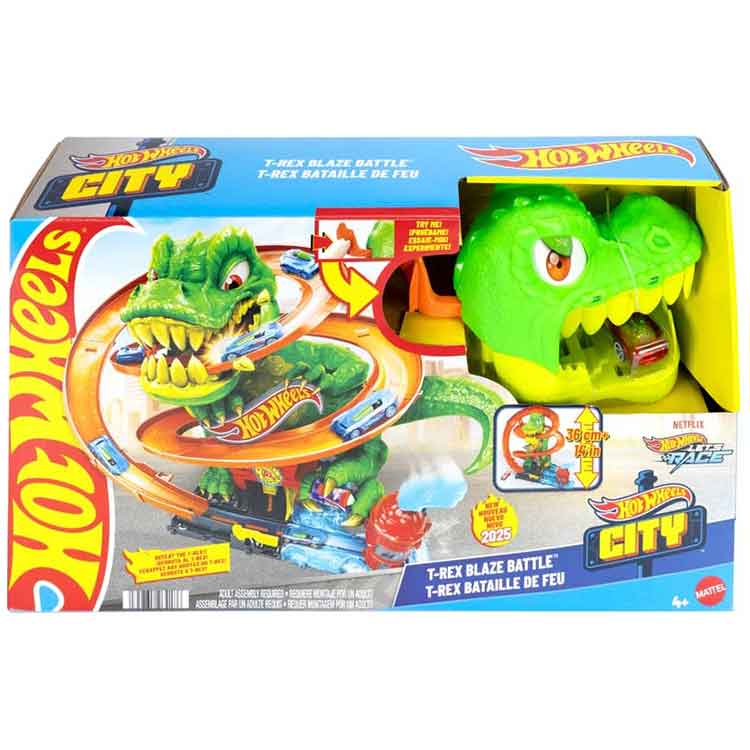 Hot Wheels City T-Rex Fire Station