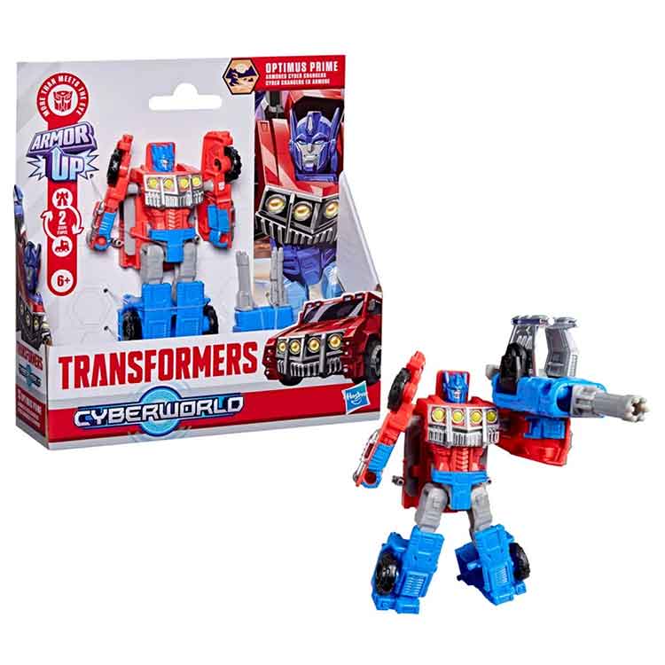 Transformers Cyberworld Offroad Optimus Prime Cyber Changers 4-Inch Action Figure