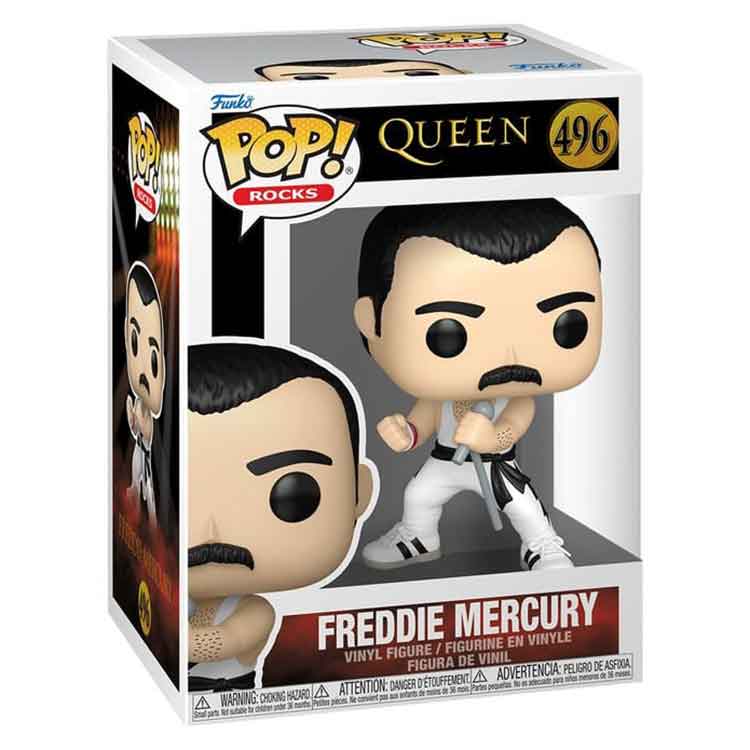 Funko Queen POP! Rocks Vinyl Figure Freddie Mercury (White Singlet)