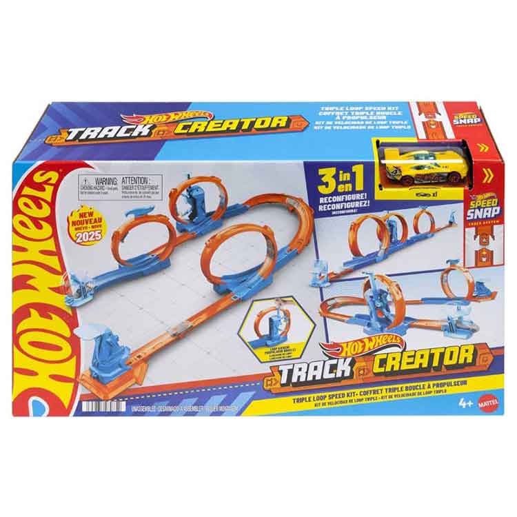 Hot Wheels Track Creator Triple Loop Speed Kit