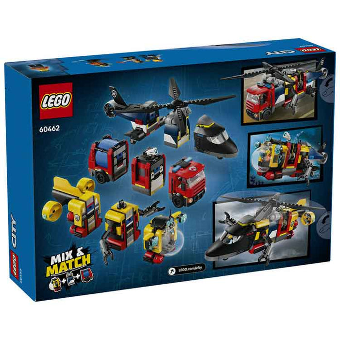 LEGO 60462 Helicopter, Fire Truck & Submarine Remix