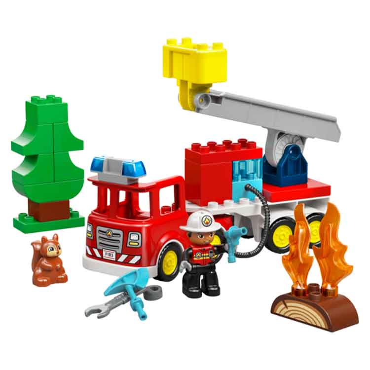 LEGO 10473 Fire Truck with Hose and Firefighter