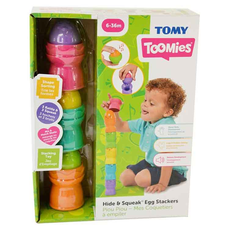 Hide & Squeak Egg Stackers