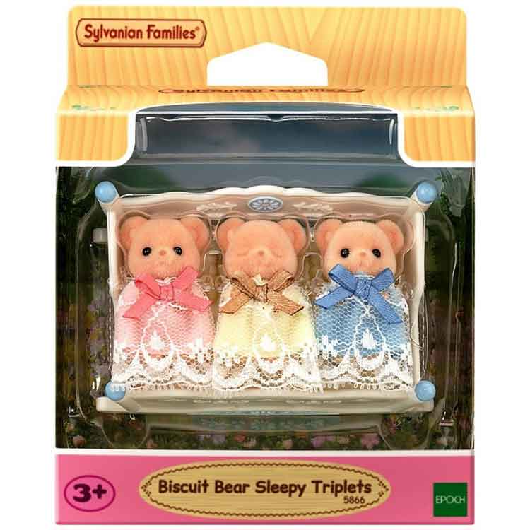 Sylvanian Families - Biscuit Bear Sleepy Triplets Set