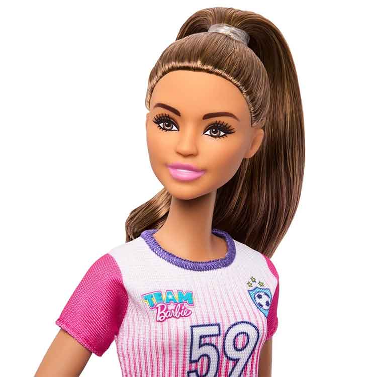 Barbie Sports in Action Soccer Player Doll