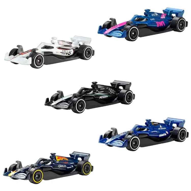 Hot Wheels Basic Car 5 Pack: Formula 1