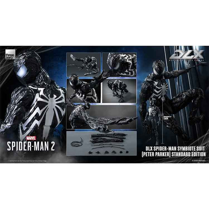 Marvel Spider-Man 2 Spider-Man Symbiote Suit Peter Parker Standard Edition DLX Action Figure