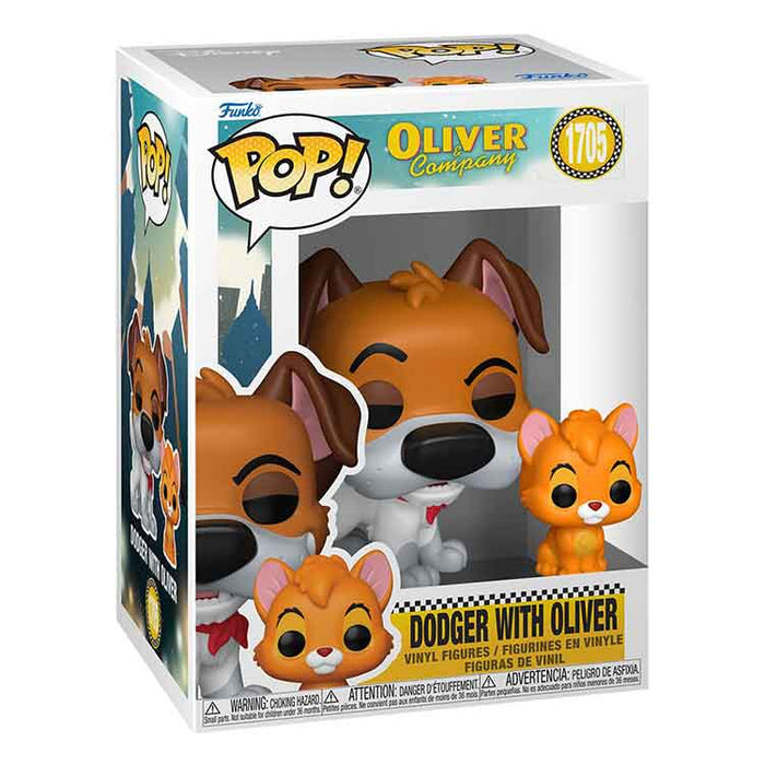 Funko Oliver & Co. POP!&Buddy Movies Vinyl Figures Dodger With Oliver
