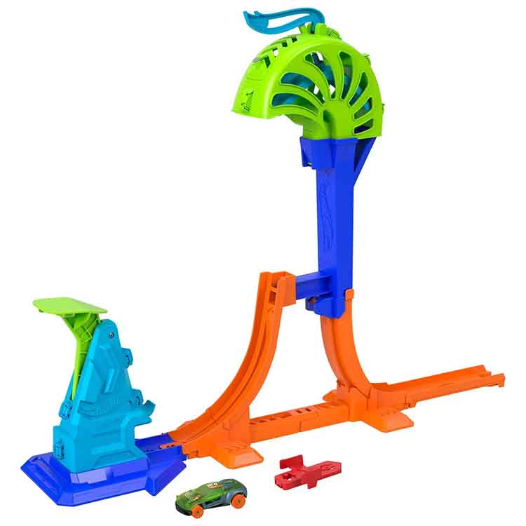 Hot Wheels Stunt Tracks Power Launch Champion Playset