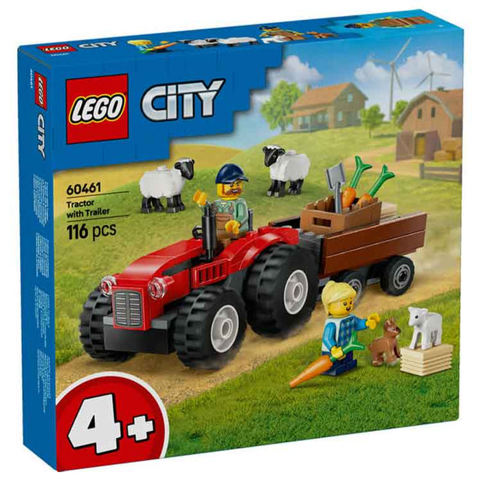 LEGO 60461 Red Farm Tractor with Trailer