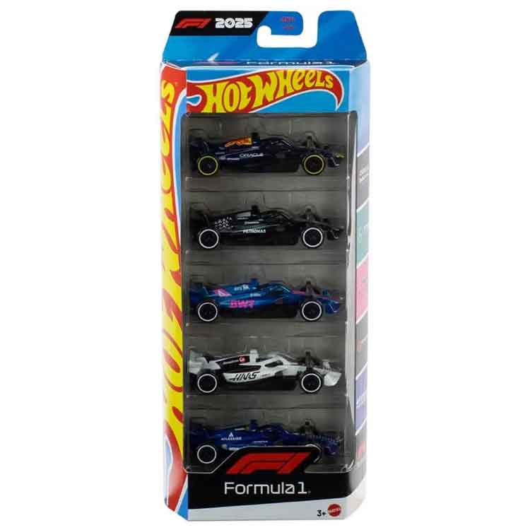 Hot Wheels Basic Car 5 Pack: Formula 1