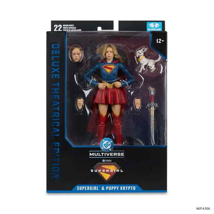 DC Multiverse Deluxe Theatrical Edition Wave 4 Supergirl Movie Supergirl and Baby Krypto 7-Inch Scale Action Figure