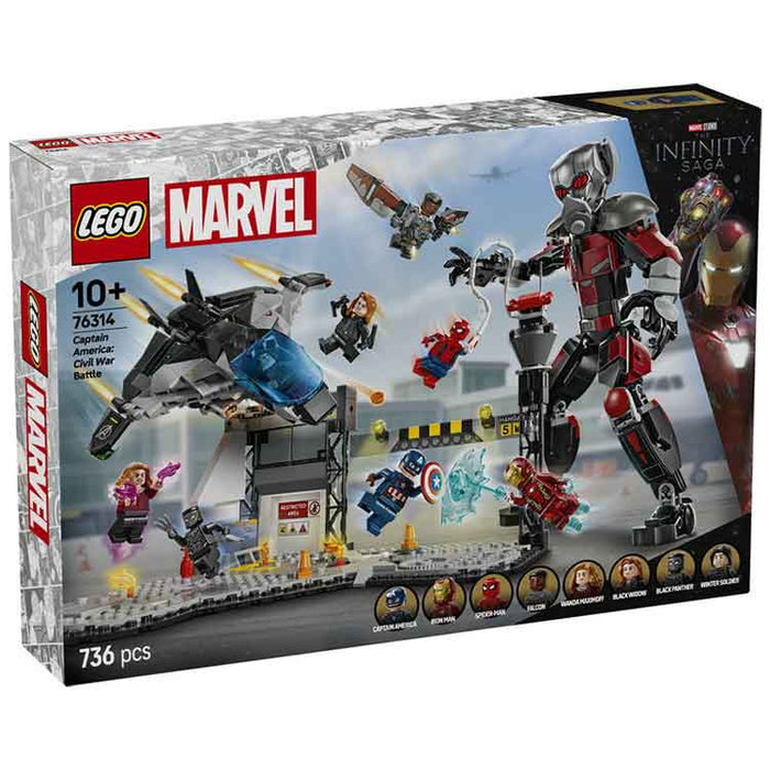 LEGO 76314 Captain America: Civil War Action Battle