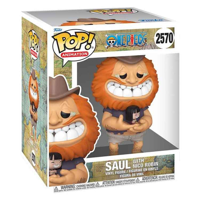 Funko One Piece Super Sized POP! Animation Vinyl Figure Saul w/ Nico Robin