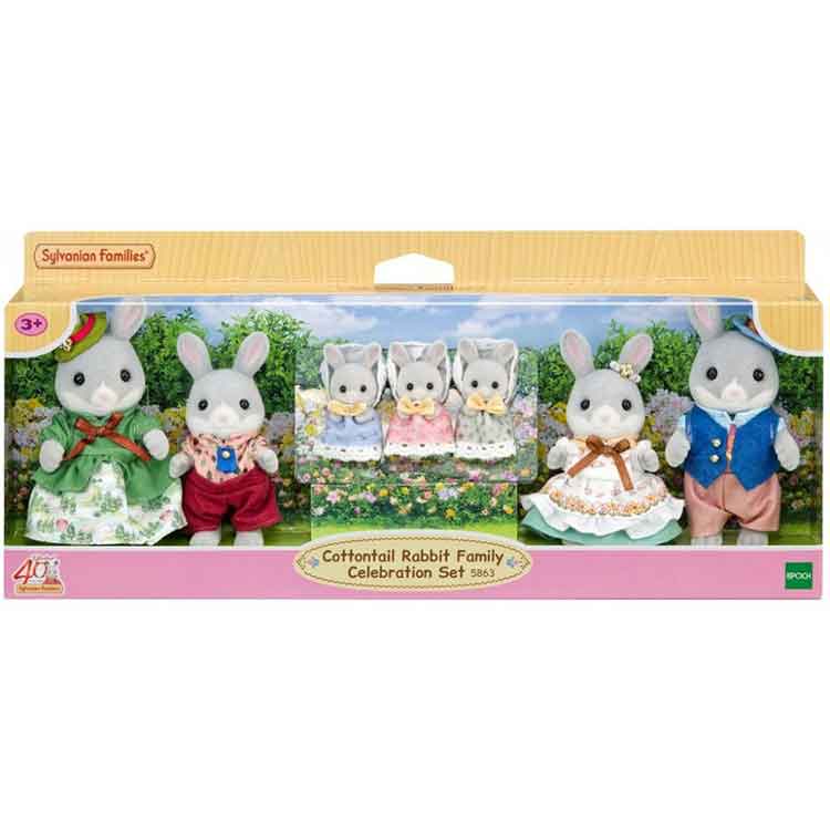 Cottontail Rabbit Family 7-figure Celebration Set