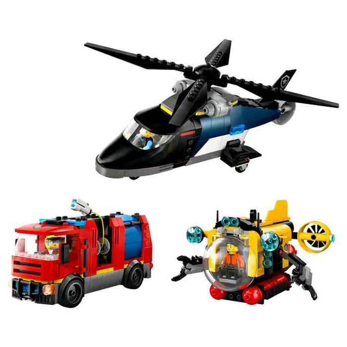 LEGO 60462 Helicopter, Fire Truck & Submarine Remix