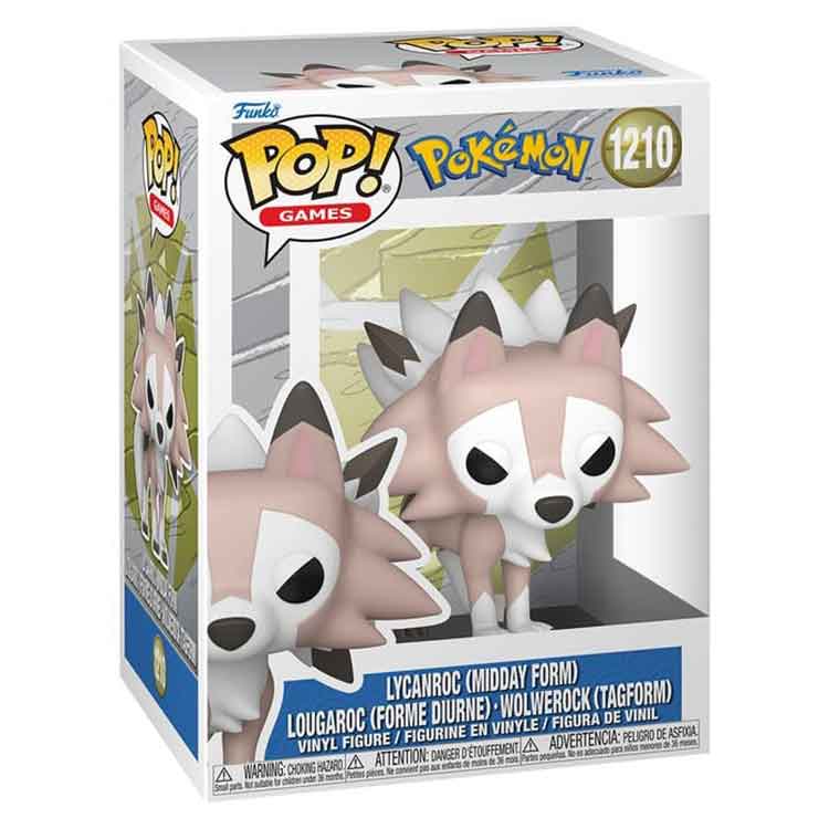 Funko Pokémon POP! Games Vinyl Figure Lycanroc(Midday)